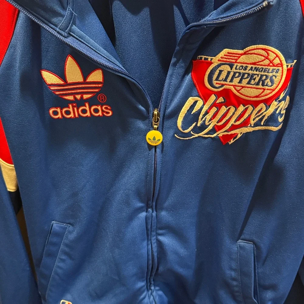 Rare Vintage Adidas Los Angeles Clippers Warm-Up Jacket | Size Small